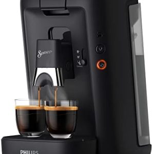 Philips Senseo Maestro Kaffeemaschine mit Wassertank von 1,2 l, Auswahl der Intensität und Memo-Funktion, Grün, Farbe: Schwarz, (CSA260/61)