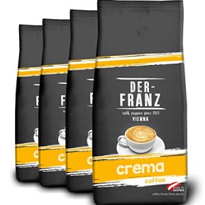 Der-Franz Crema Kaffee, gemahlen, 4 x 1000 g