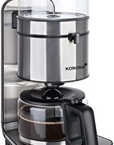 Korona 10295 Kaffeemaschine | Edelstahl | Schwallbrühverfahren I 1,25 Liter I 1800 Watt