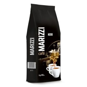 Mokate MARIZZI NERO Kaffee 100% Arabica-Kaffeebohnenmischung 1 kg mit Nuss- und Schokoladengeschmack und fruchtigem Aroma. Ganze Bohnen. Perfekt für Kaffeemaschinen. Intensiver Geschmack und Aroma.