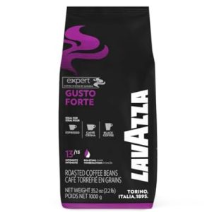 Lavazza Expert Gusto Forte Espresso - 1kg ganze Kaffee-Bohne, 100% Robusta