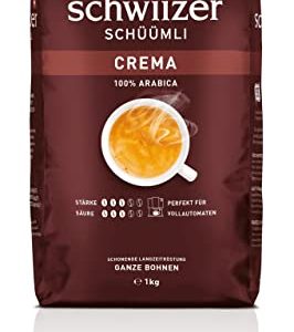 Schwiizer Schüümli Crema Ganze Kaffeebohnen 4kg - Intensität 3/5 - UTZ-zertifiziert