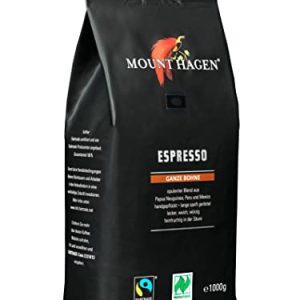 Mount Hagen, dark roast, Bio FT Naturland Espresso, 1kg ganze Bohne