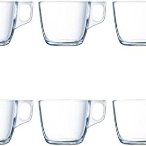 Luminarc Kaffeebecher für die Mikrowelle, Glas, 6 Stück 22cl