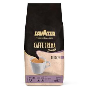 Lavazza, Caffè Crema Barista Delicato, Arabica & Robusta Kaffeebohnen, für Espressomaschinen, mit Schokolade- & Kakaoaromen, Ausgewogener Geschmack, Intensität 6/10, Mittlere Röstung, 1 kg Packung