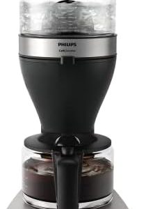 Philips Filterkaffeemaschine – 1.25-Liter-Fassungsvermögen, bis zu 15 Tassen, Boil & Brew, schwarz/silbern (HD5416/60)