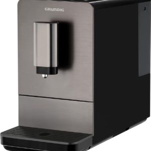 Grundig KVA 4830 Kaffeevollautomat, 1350, Edelstahlfront, 1 Cups, Dark INOX/Schwarz