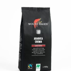 Mount Hagen Bio FT Naturland Röstkaffee Arabica Crema, 1kg ganze Bohne