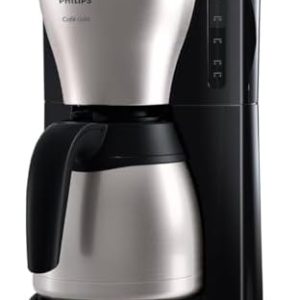 Philips Filterkaffeemaschine – 1.2-Liter-Thermoskanne, bis zu 15 Tassen, Edelstahl, (HD7546/20), 1000watts, 25.5 x 22.1 x 37.01 cm, silbern/schwarz