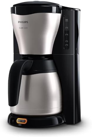 Philips Filterkaffeemaschine – 1.2-Liter-Thermoskanne, bis zu 15 Tassen, Edelstahl, (HD7546/20), 1000watts, 25.5 x 22.1 x 37.01 cm, silbern/schwarz