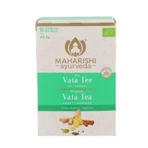 Maharishi Ayurveda Vata Tee | Bio | ayurvedischer Kräuter- & Gewürztee| volles, süßes Aroma | ohne Zucker | Vata-balancierend | 15 Teebeutel | 1er Pack