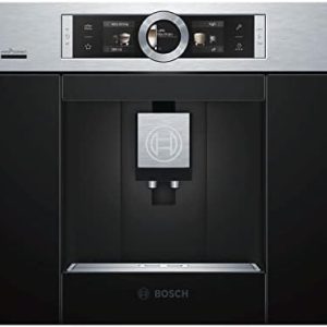 Bosch CTL636ES6 Serie 8 Smarter Einbau-Kaffee-Vollautomat, 45 x 56 cm Nische, 2,4L Wassertank, autoMilk Clean nach jedem Getränk, SilentCeram Drive leises Mahlwerk, MyCoffee Getränke speichern