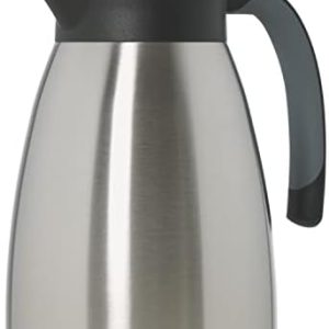 Blumtal Thermoskanne 1l - BPA-freie Teekanne mit Quick Tip Verschluss - auslaufsichere Kaffeekanne thermo für langanhaltende Isolation/Thermoskanne Tee - Kaffekanne - Tee Thermoskanne Edelstahl Silber