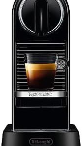 Nespresso De'Longhi EN167.B Citiz Kaffeekapselmaschine, mit Hochdruckpumpe, 1260W, 1liter,37.4 x 11.9 x 25.5 cm, Schwarz