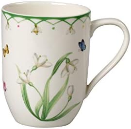 Villeroy & Boch – Colourful Spring Kaffeebecher 340 Ml Weiß/Bunt, Spülmaschinenfest, Mikrowellensicher, Tasse, Becher, Kaffeetasse, Heißgetränkebecher, Tasse Für Kaffee Oder Tee, Premium Porzellan