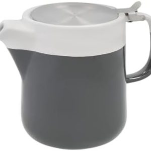 La Cafetière Barcelona Cool Grey Keramik-Teekanne, 1,2 l (4 Tassen)