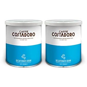 CAFFE' COSTADORO - Entkoffeinierte Kaffeebohnen - 2 Dosen, 0,5 kg