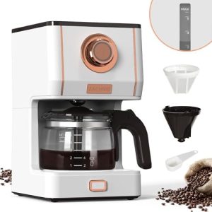 ZACHVO Filterkaffeemaschine Kaffeemaschine Filtermaschine 5 Tassen - Coffee Machine 650ml mit Glaskanne, Abnehmbaren Filter - Tropfstopp, Abschaltautomatik, 30min Warmhaltefunktion, 3 Brühmodus