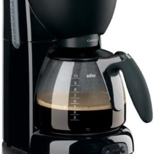 Braun Household CaféHouse PurAroma Plus Kaffeemaschine KF 560/1 – Filterkaffeemaschine mit Glaskanne für 10 Tassen Kaffee, Kaffeezubereiter für einzigartiges Aroma, 1100 Watt, schwarz