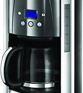 Russell Hobbs Kaffeemaschine [Digitaler Timer, Brausekopf für optimale Extraktion&Aroma] Luna Grau (max 12 Tassen, 1,5l Glaskanne, Warmhalteplatte, 1000W) Filterkaffeemaschine 23241-56