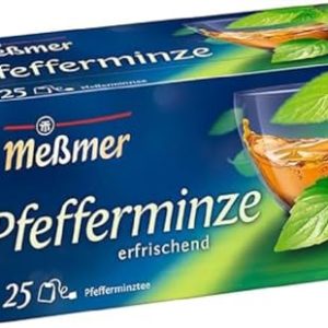 Meßmer Pfefferminze I 25 Teebeutel I Vegan I Glutenfrei I Laktosefrei