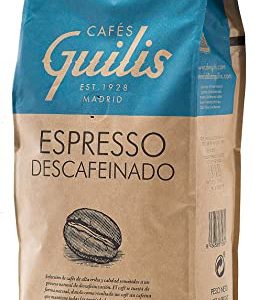 CAFES GUILIS DESDE 1928 AMANTES DEL CAFÉ - Kaffeebohnen Entkoffeiniert Arabica 1 kg