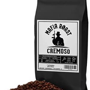 MAFIA ROAST® CREMOSO - typisch italienische Espressobohnen - Blend aus 70% Arabica & 30% Robusta-Bohnen - schonend trommelgeröstet - besonders beliebt als Espresso & Cappuccino - 1kg