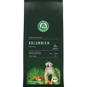 Lebensbaum Kolumbien Kaffee gemahlen, Bio-Kaffee aus 100% Arabica-Bohnen, Röst-Kaffee, Arabica-Kaffee mit mildem & aromatischem Geschmack, vegan, 250g