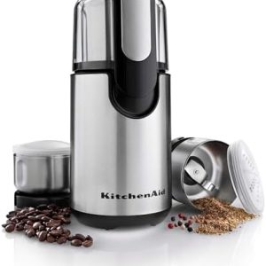 KitchenAid BCG211OB Kaffeemühle mit Klingen 160 W Schwarz, Silber