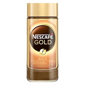 NESCAFÉ GOLD Mild, löslicher Bohnenkaffee, Instant-Kaffee aus erlesenen Kaffeebohnen, koffeinhaltig, 1er Pack (1 x 100g)