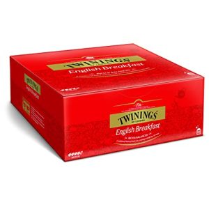 Twinings English Breakfast Tea - Schwarzer Tee - kräftiger Schwarztee aus hochwertigen Teeblättern, gepflückt in Sri Lankas und Indiens besten Teegärten, 100 Teebeutel (200g)