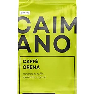 CAIMANO® Caffè Crema (1kg) Ganze Kaffeebohnen - Ideal Für Kaffee aus Siebträger, Vollautomaten & Als Filterkaffee - 100% Arabica - Helle Röstung, Fruchtig & Floral, Säurearm, Sahnige Crema