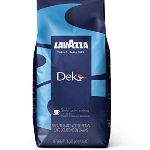 Lavazza Kaffee DEK, Decaf Espresso, Ganze Bohnen Entkoffeiniert, Koffeinfrei, 500g