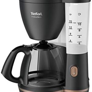 Filterkaffeemaschine inklusive Tefal, eine Kaffeemaschine extrem einfach zu bedienen, geeignet für Rechts- und Linkshänder, 1,25 l, 10 bis 15 Tassen, CM533811