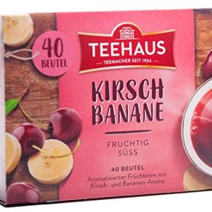 TEEHAUS Kirsch-Banane Tee 40 Teebeutel - 90g