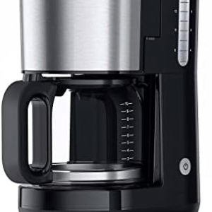 Braun Household PurShine KF 1500 BK Kaffeemaschine - Filterkaffeemaschine mit Glaskanne für bis zu 10 Tassen, OptiBrew-System, Automatische Abschaltung, 1000 Watt, Schwarz