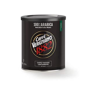 Caffè Vergnano 1882 Kaffee Dose 100% Arabica gemahlen Mokka - 250 g-Packung