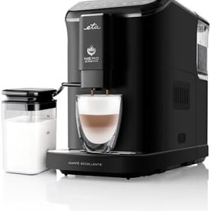 ETA Kaffeevollautomat I Nero I 20 Bar I Latte Macchiato & Cappuccino auf Knopfdruck I 1.5l Wassertank I Slim Design I Kaffeeautomat