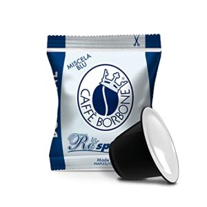 Caffè Borbone Kaffee Kapseln Respresso, Blaue Mischung - 100 stück - Kompatibel mit Kaffeemaschinen für den Hausgebrauch der Marke Nespresso