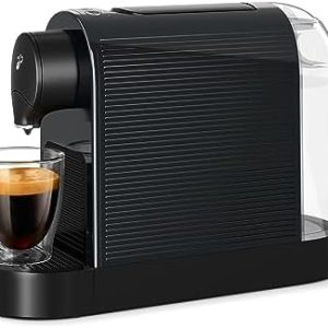 Tchibo Cafissimo „Pure plus“ Kaffeemaschine Kapselmaschine für Caffè Crema, Espresso und Kaffee | 0,8l | 1250 Watt | 11,9 x 33,7 x 24 cm | Schwarz