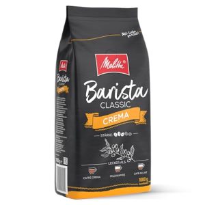 Melitta Barista Classic Crema, Ganze Kaffee-Bohnen 1kg, ungemahlen, Kaffeebohnen für Kaffee-Vollautomat, mittlere Röstung, Stärke 3