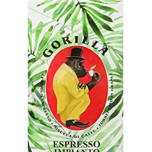 Joerges Gorilla Espresso Impianto Schokoladige Ganze Bohnen mit Fruchtigem Abgang, 1 kg