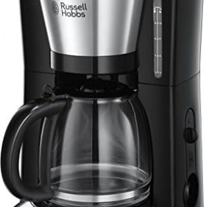 Russell Hobbs Kaffeemaschine [Brausekopf für optimale Extraktion&Aroma] Adventure (max 10 Tassen, 1,25l Glaskanne, Warmhalteplatte, Abschaltautomatik, Tropf-Stopp, 1100W) Filterkaffeemaschine 24010-56