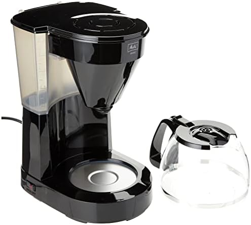 Melitta Easy - Kaffeemaschine mit abnehmbarem Schwenkfilter, Filterkaffeemaschine mit Glaskanne und Tropfstopp, für bis zu 10 Tassen Kaffee, schwarz