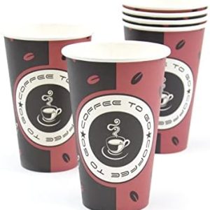 1000 Stück Coffee to Go Becher (Ø 80mm), 300ml Pappbecher Kaffeebecher Hartpapier Trinkbecher