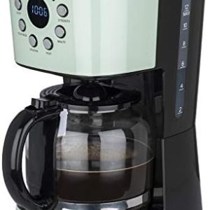 Korona 10665 Retro-Kaffeemaschine | Mint | 1,5 Liter | Filterkaffeemaschine | LCD-Display | Timer | Kaffeeautomat inkl. Permanentfilter