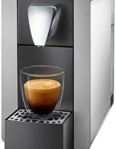 Cremesso Compact One II Kaffeemaschine, Edelstahl, Shiny Silver