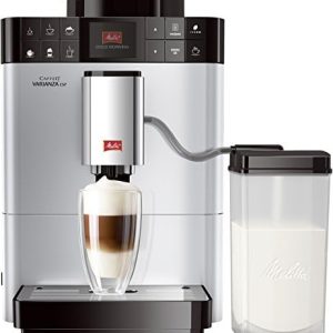 Melitta Caffeo Varianza CSP F570-101, Kaffeevollautomat mit Milchbehälter, One Touch Funktion, 1,2l, Silber