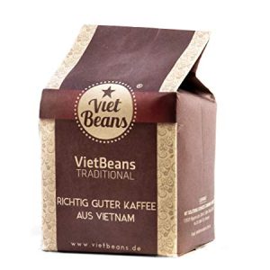 VietBeans Traditional - Hochwertiger vietnamesischer Kaffee – Gemahlener Röstkaffee – Kaffee Vietnam - 250g