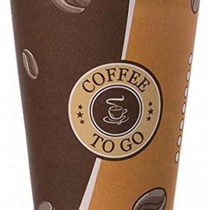 200 Stk. Kaffeebecher Topline, "Coffee to go", Pappe beschichtet, 12oz., 300 ml